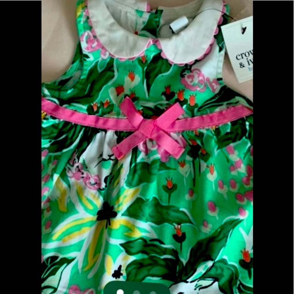Little Girl’s Crown &Ivy dress 0/3 months. NWT